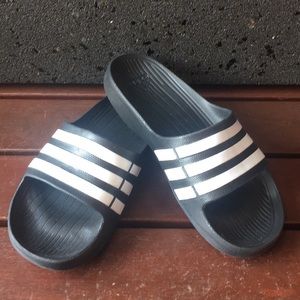 Black Adidas Slides